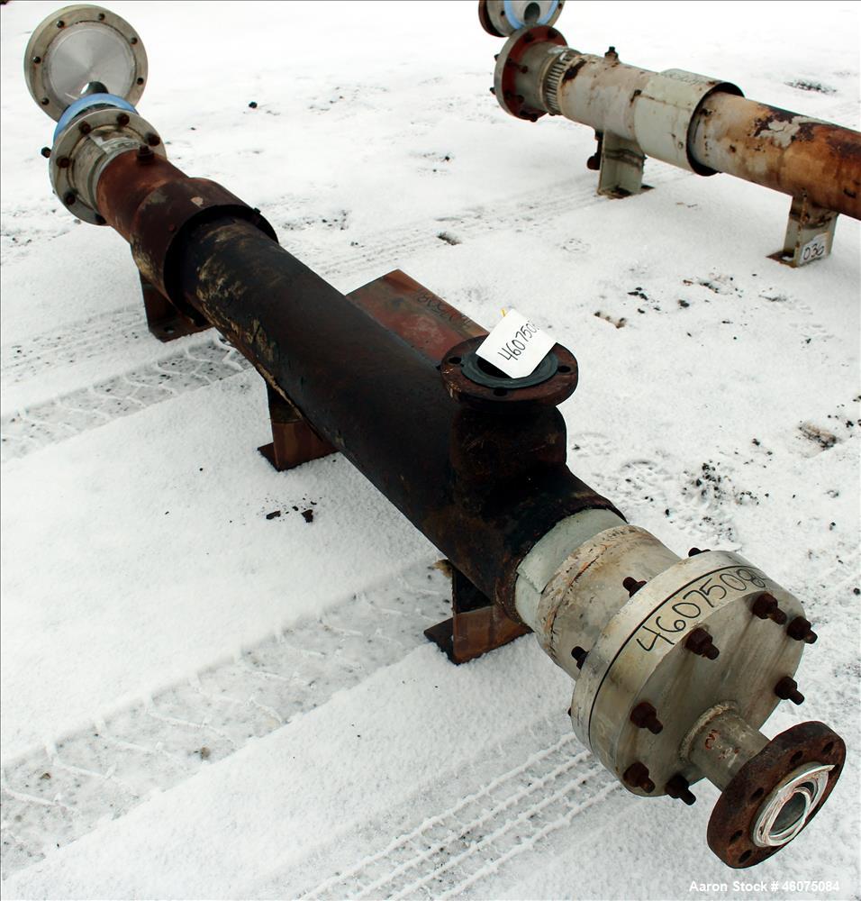 Used Southern Heat Exchanger Shell & Tube Heat Exchanger, Approximate 124 Square Feet, Horizontal. Carbon steel shell rated 100 psi at 350 degrees F. (195) 3/8" Diameter x approximate 78" long 304 st...