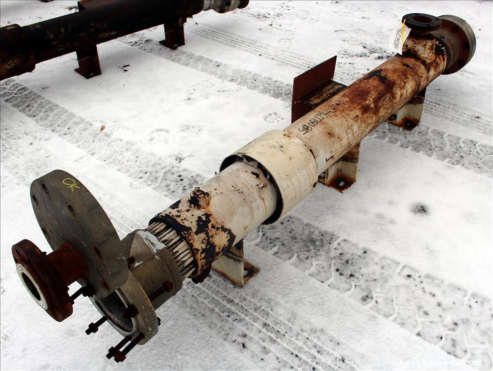 Used Southern Heat Exchanger Shell & Tube Heat Exchanger, Approximate 124 Square Feet, Horizontal. Carbon steel shell rated 100 psi at 350 degrees F. (195) 3/8" Diameter x approximate 78" long 304 st...