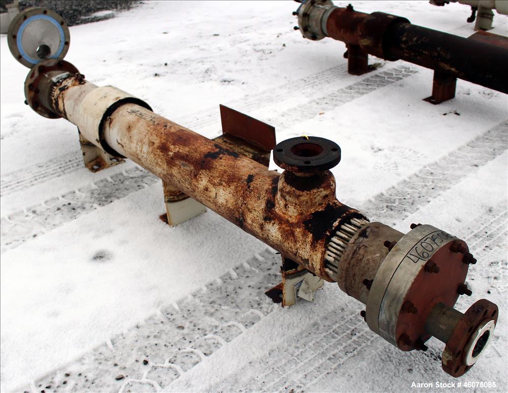 Used Southern Heat Exchanger Shell & Tube Heat Exchanger, Approximate 124 Square Feet, Horizontal. Carbon steel shell rated 100 psi at 350 degrees F. (195) 3/8" Diameter x approximate 78" long 304 st...