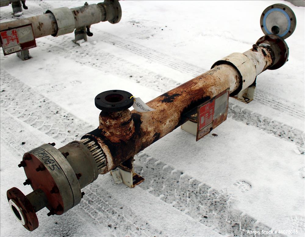 Used Southern Heat Exchanger Shell & Tube Heat Exchanger, Approximate 124 Square Feet, Horizontal. Carbon steel shell rated 100 psi at 350 degrees F. (195) 3/8" Diameter x approximate 78" long 304 st...