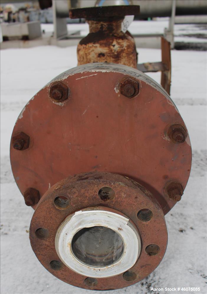 Used Southern Heat Exchanger Shell & Tube Heat Exchanger, Approximate 124 Square Feet, Horizontal. Carbon steel shell rated 100 psi at 350 degrees F. (195) 3/8" Diameter x approximate 78" long 304 st...