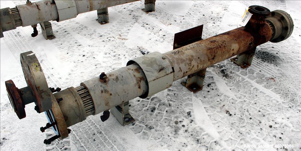 Used Southern Heat Exchanger Shell & Tube Heat Exchanger, Approximate 124 Square Feet, Horizontal. Carbon steel shell rated 100 psi at 350 degrees F. (195) 3/8" Diameter x approximate 78" long 304 st...