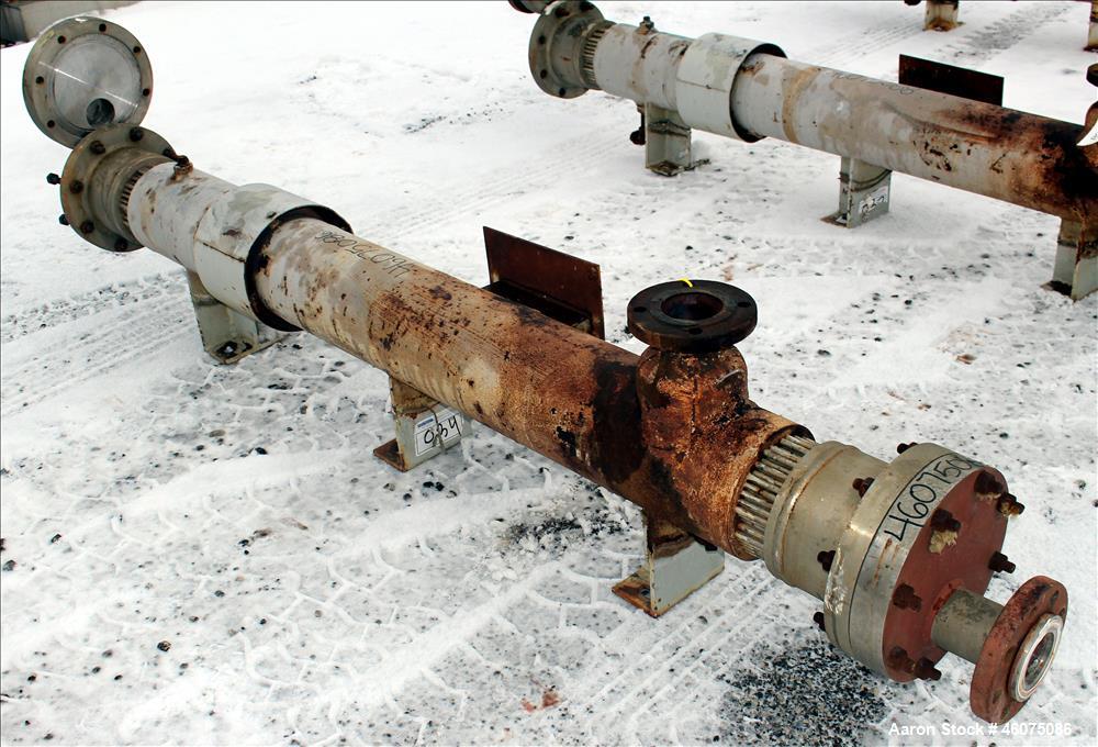 Used Southern Heat Exchanger Shell & Tube Heat Exchanger, Approximate 124 Square Feet, Horizontal. Carbon steel shell rated 100 psi at 350 degrees F. (195) 3/8" Diameter x approximate 78" long 304 st...