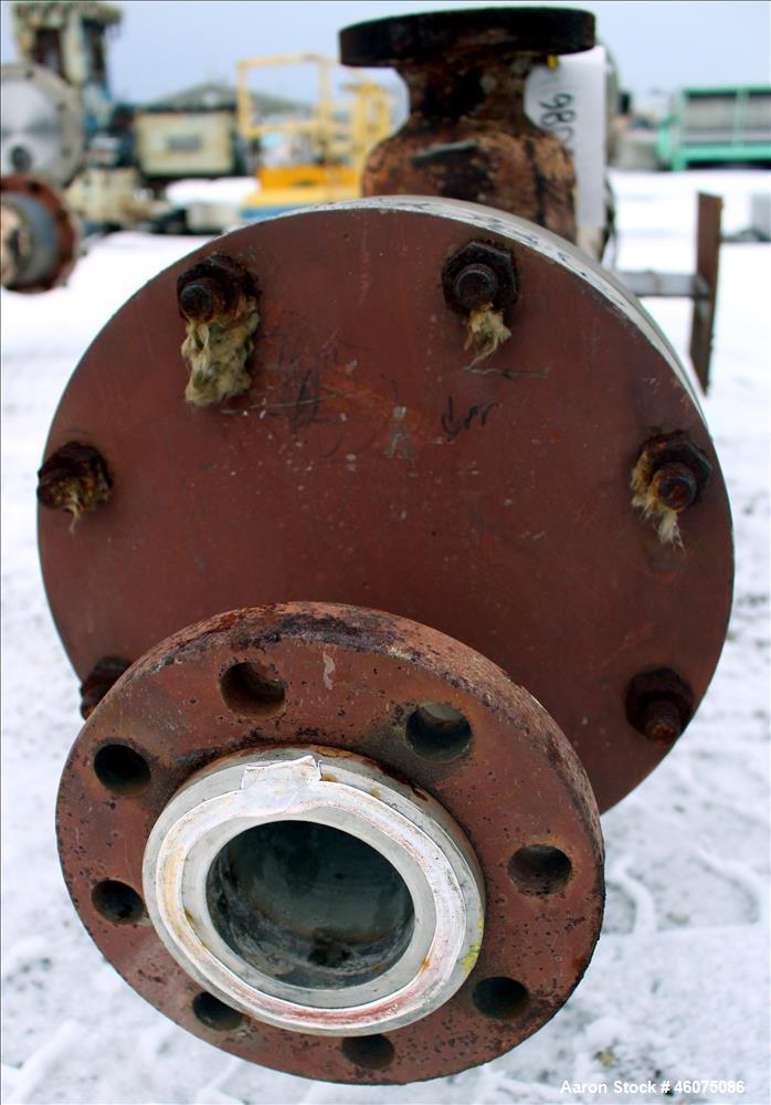 Used Southern Heat Exchanger Shell & Tube Heat Exchanger, Approximate 124 Square Feet, Horizontal. Carbon steel shell rated 100 psi at 350 degrees F. (195) 3/8" Diameter x approximate 78" long 304 st...