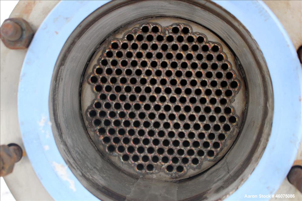 Used Southern Heat Exchanger Shell & Tube Heat Exchanger, Approximate 124 Square Feet, Horizontal. Carbon steel shell rated 100 psi at 350 degrees F. (195) 3/8" Diameter x approximate 78" long 304 st...