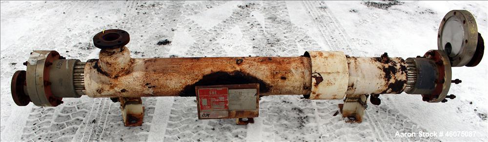 Used Southern Heat Exchanger Shell & Tube Heat Exchanger, Approximate 124 Square Feet, Horizontal. Carbon steel shell rated 100 psi at 350 degrees F. (195) 3/8" Diameter x approximate 78" long 304 st...