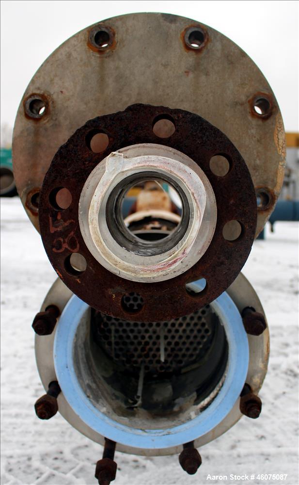 Used Southern Heat Exchanger Shell & Tube Heat Exchanger, Approximate 124 Square Feet, Horizontal. Carbon steel shell rated 100 psi at 350 degrees F. (195) 3/8" Diameter x approximate 78" long 304 st...