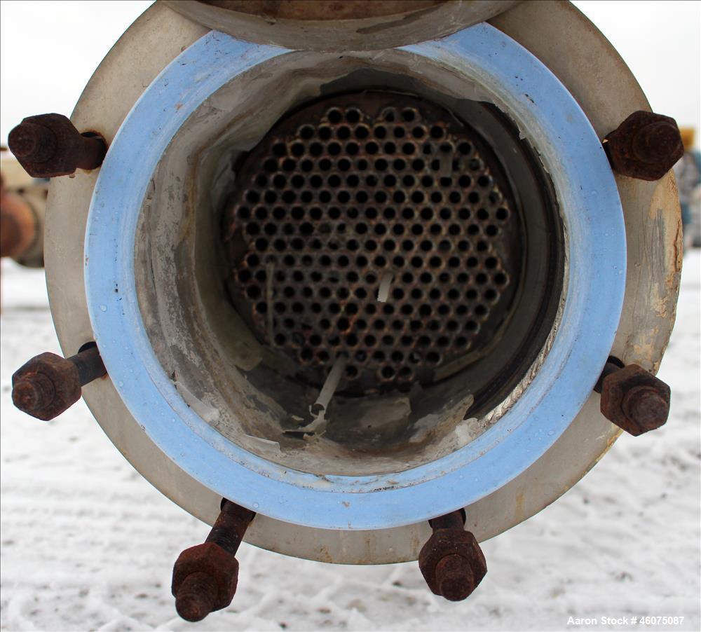 Used Southern Heat Exchanger Shell & Tube Heat Exchanger, Approximate 124 Square Feet, Horizontal. Carbon steel shell rated 100 psi at 350 degrees F. (195) 3/8" Diameter x approximate 78" long 304 st...
