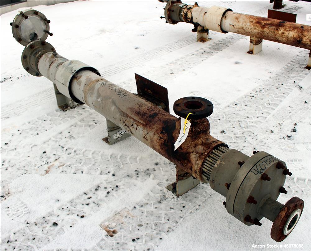Used Southern Heat Exchanger Shell & Tube Heat Exchanger, Approximate 124 Square Feet, Horizontal. Carbon steel shell rated 100 psi at 350 degrees F. (195) 3/8" Diameter x approximate 78" long 304 st...