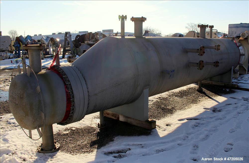 Unused- Steeltek 6 Pass "U" Tube Heat Exchanger, 3,068 Square Feet, Type BKU, Size 30/48-240, Horizontal. 304L Stainless steel shell rated 350 psi/Full Vacuum at -55 to 150 degrees F. (379) 3/4" Diam...