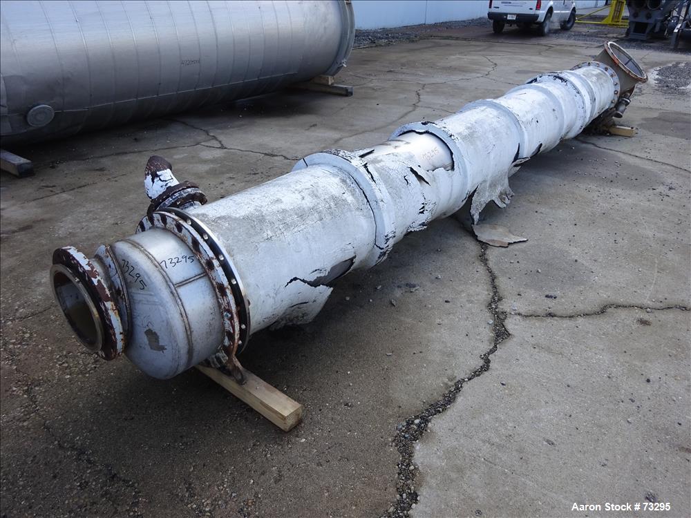 Used Superior Welding Two Pass Shell & Tube Heat Exchanger, Model BEM