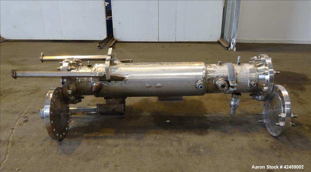 Used- Stainless Steel Superior Fabricators Single Pass Heat Exchanger, 42 Square