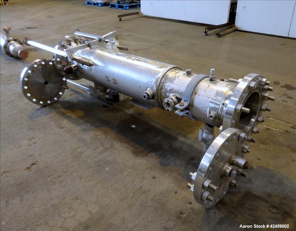 Used Stainless Steel Superior Fabricators Single Pass Heat Exchanger, 42 Square