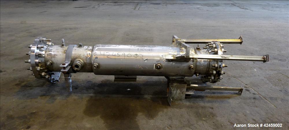 Used- Stainless Steel Superior Fabricators Single Pass Heat Exchanger, 42 Square