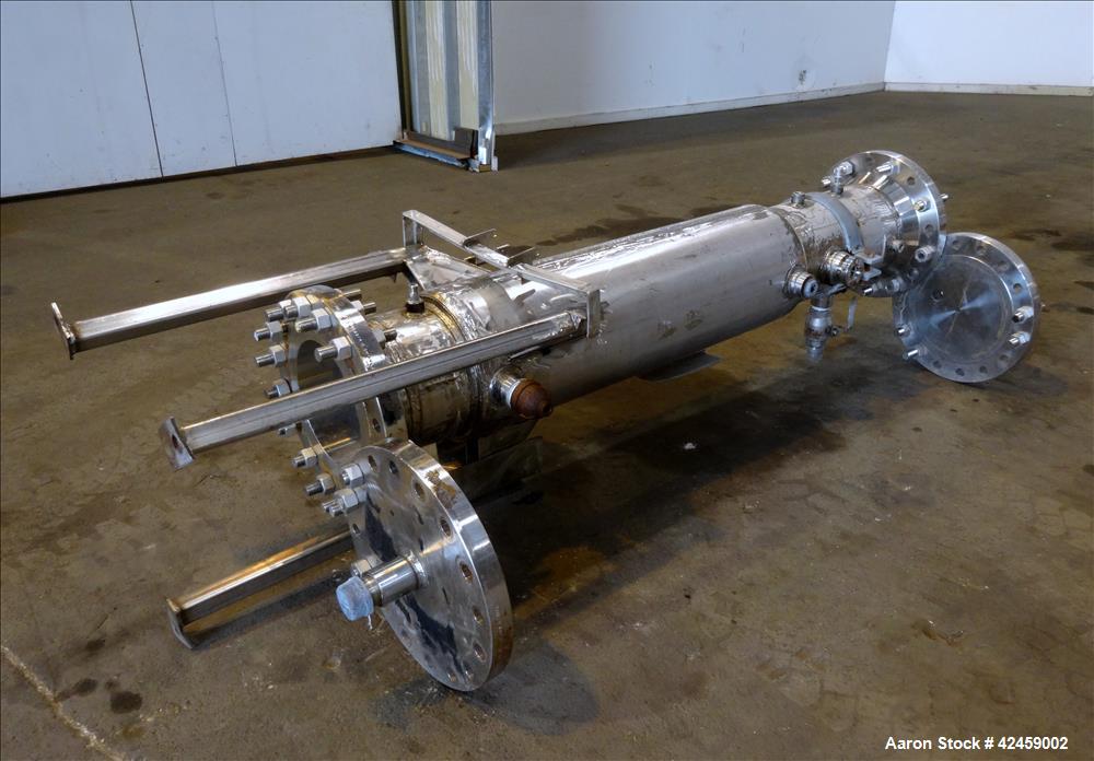 Used Stainless Steel Superior Fabricators Single Pass Heat Exchanger, 42 Square