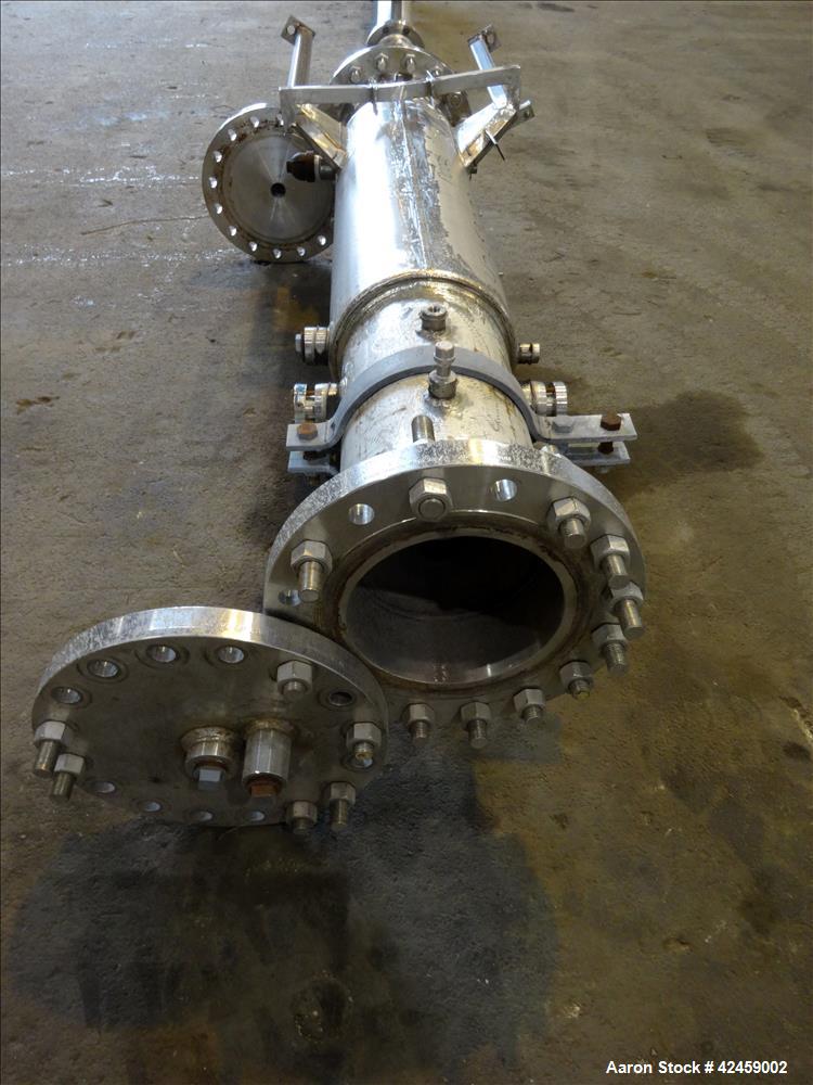 Used- Stainless Steel Superior Fabricators Single Pass Heat Exchanger, 42 Square