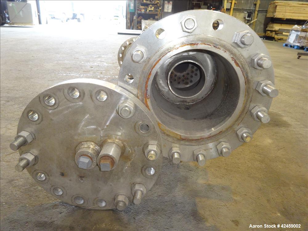 Used Stainless Steel Superior Fabricators Single Pass Heat Exchanger, 42 Square