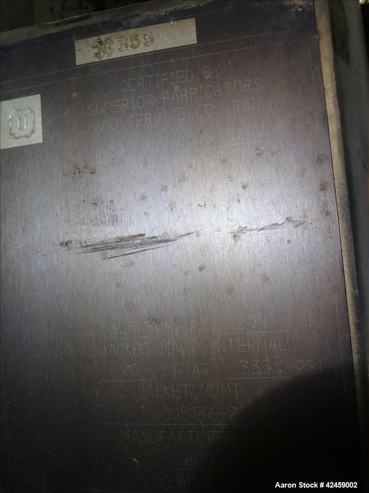 Used Stainless Steel Superior Fabricators Single Pass Heat Exchanger, 42 Square