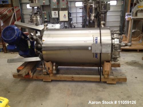Used- 47 Square Foot(4.4 M2) Terlet Terlotherm Model T2-6 Scraped Surface Heat Exchanger, Wiped Film. 316L Stainless steel s...