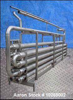 Used-Tetra Pak Spiraflo 9 Pass HTST Multi-Tube Heat Exchanger, Model MTR 154/19x25c-6-2/2