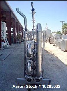 Used-Tetra Pak Spiraflo 9 Pass HTST Multi-Tube Heat Exchanger, Model MTR 154/19x25c-6-2/2