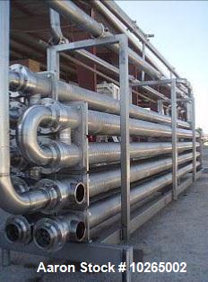 Used-Tetra Pak Spiraflo 9 Pass HTST Multi-Tube Heat Exchanger, Model MTR 154/19x25c-6-2/2