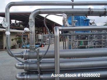 Used-Tetra Pak Spiraflo 9 Pass HTST Multi-Tube Heat Exchanger, Model MTR 154/19x25c-6-2/2