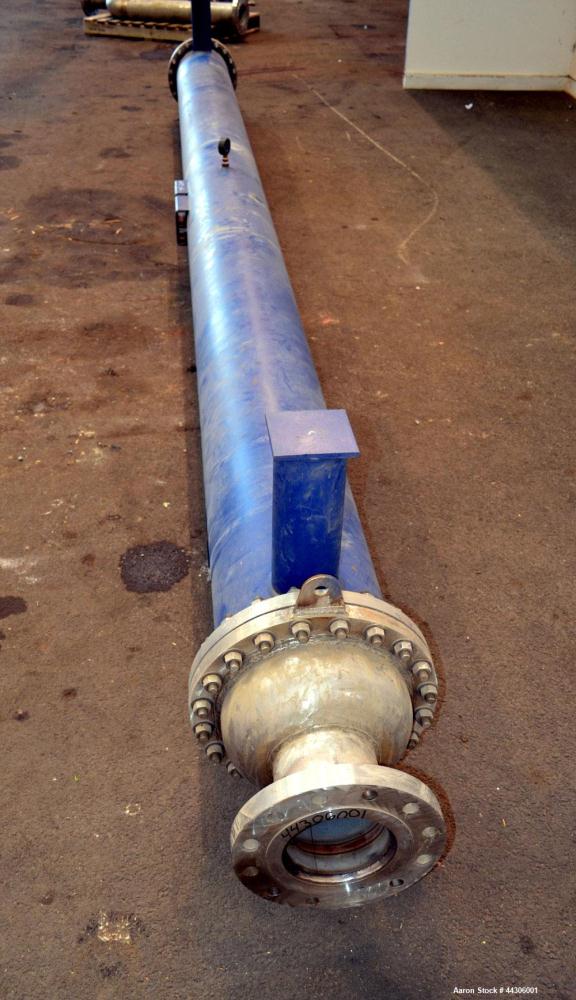 Unused- Chil-Con Products Single Pass Shell and Tube Heat Exchanger, 609 Square Feet, Horizontal, Model LXX-12204-110 Gas Cooler. Carbon steel shell rated 150 psi at -20 to 200 degrees F, (195) 5/8" ...