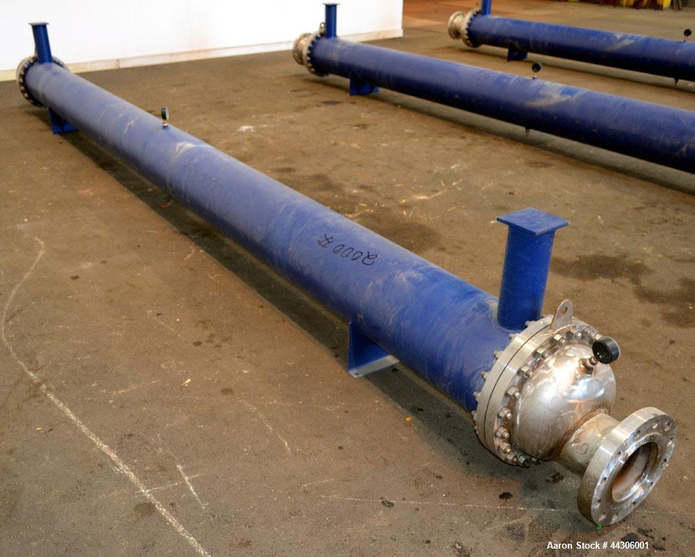 Unused- Chil-Con Products Single Pass Shell and Tube Heat Exchanger, 609 Square Feet, Horizontal, Model LXX-12204-110 Gas Cooler. Carbon steel shell rated 150 psi at -20 to 200 degrees F, (195) 5/8" ...
