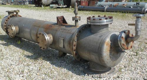 Used Wolfe Mechanical and Equipment Single Pass Shell and Tube Heat Exchanger, 784 square feet, vertical. 304 Stainless steel shell rated 100 psi at 300 degrees F. (400) 3/4'' Diameter x 120’' long 3...