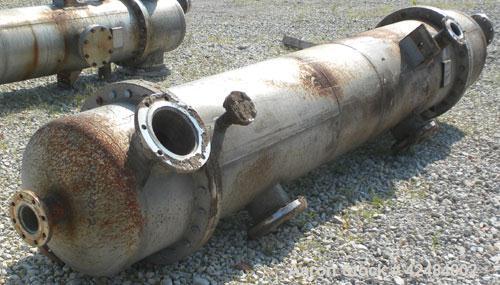 Used Wolfe Mechanical and Equipment Single Pass Shell and Tube Heat Exchanger, 1285 square feet, vertical. 304 Stainless steel shell rated 100 psi at 300 degrees F. (656) 3/4" Diameter x 120’' long 3...