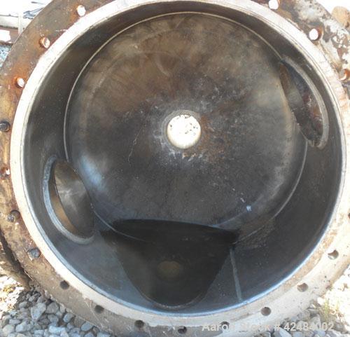 Used Wolfe Mechanical and Equipment Single Pass Shell and Tube Heat Exchanger, 1285 square feet, vertical. 304 Stainless steel shell rated 100 psi at 300 degrees F. (656) 3/4" Diameter x 120’' long 3...