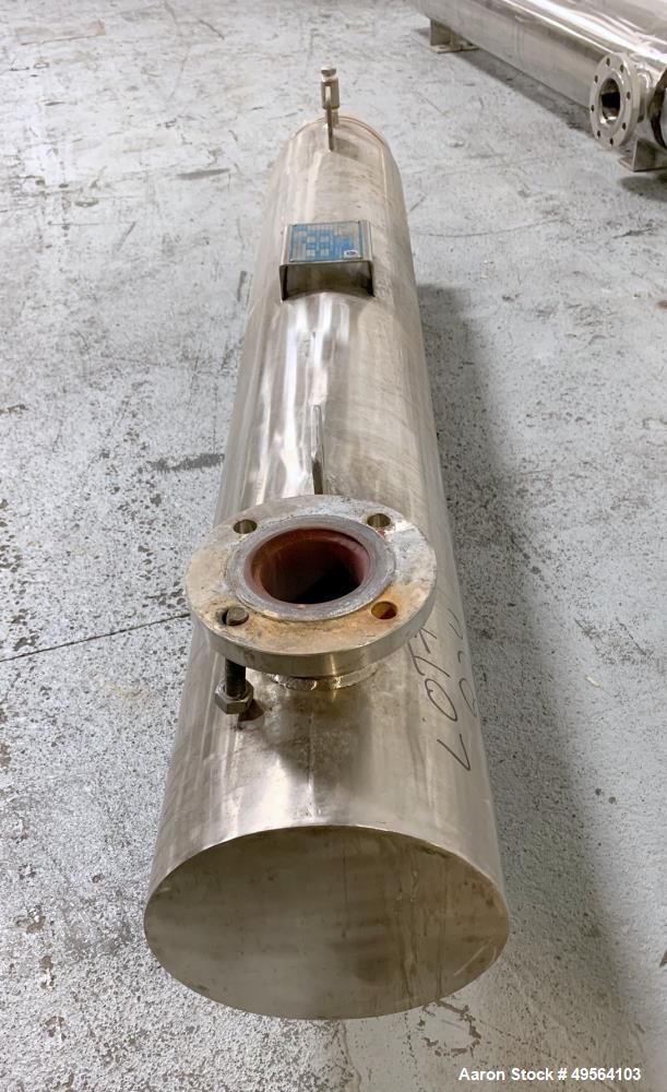 Used Yula Shell and Tube Heat Exchanger, 23 Square Feet, Model CV-2B-60AS