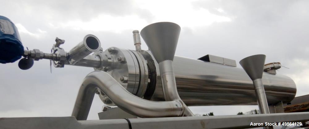 Used Yula Shell and Tube Heat Exchanger, 23 Square Feet, Model CV-2B-60AS