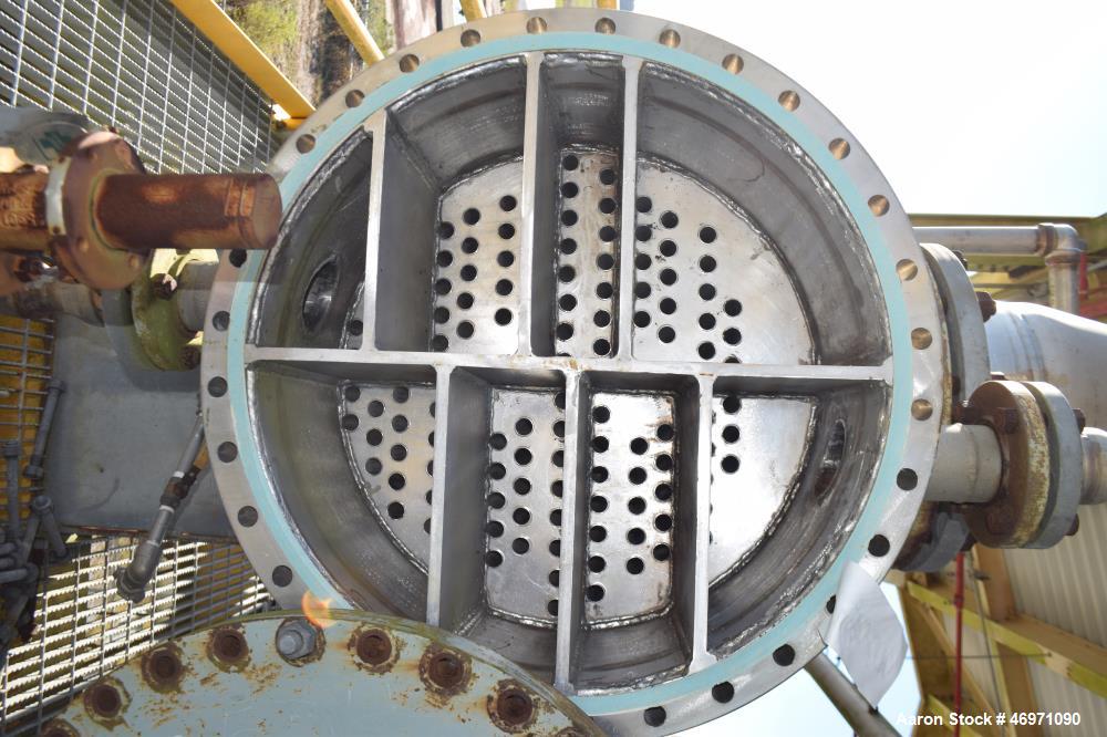 Used- Yula 14 Pass Shell & Tube Heat Exchanger, Approximately 660 Square Feet, Model WC-14M-240CS, 304L Stainless Steel, Hor...