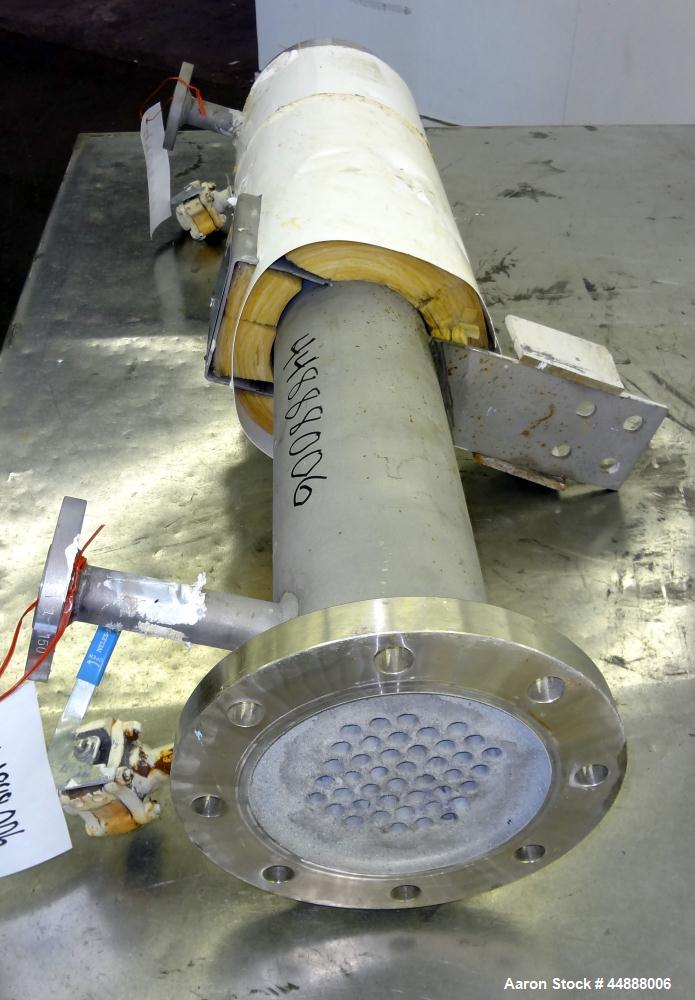 Used Yula Corporation Vertical Single Pass Shell & Tube Heat Exchanger, 19 Square Feet, Model WC-1A-42AAS