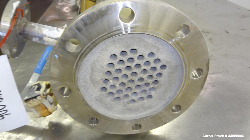 Used Yula Corporation Vertical Single Pass Shell & Tube Heat Exchanger, 19 Square Feet, Model WC-1A-42AAS