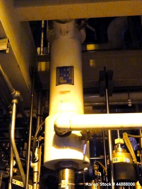 Used Yula Corporation Vertical Single Pass Shell & Tube Heat Exchanger, 19 Square Feet, Model WC-1A-42AAS