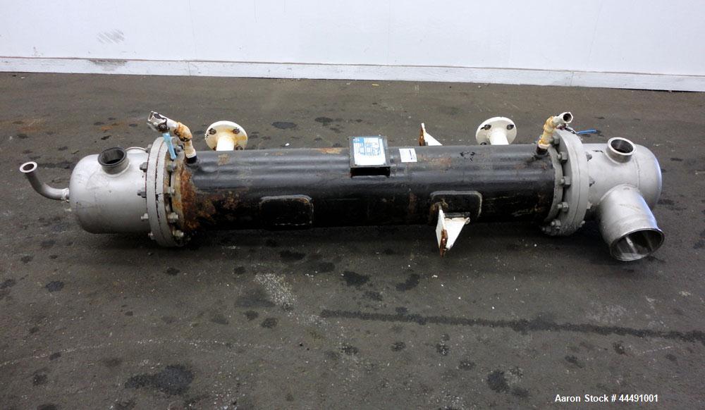 Used (INSTALLED BUT NEVER USED PER ELI LILLY) Yula Corporation Single Pass Shell & Tube Heat Exchanger, 67 Square Feet, Vertical, Model WC-1D-51AS. Carbon steel shell rated 125 psi at -20 to 300 degr...