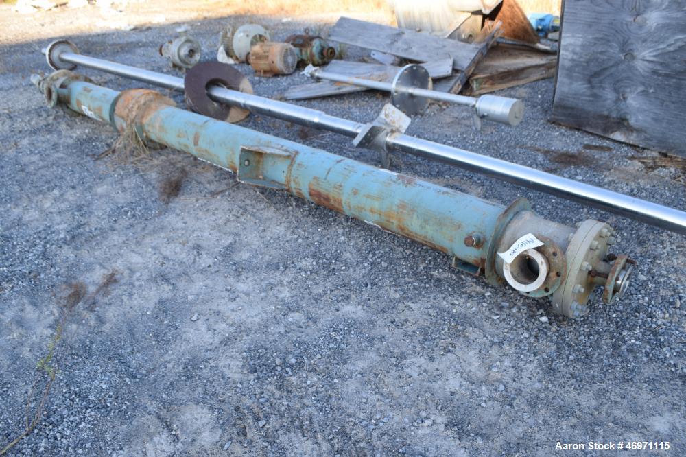 Used Yula 3 Pass Shell & Tube Heat Exchanger, 90 Square Feet, Model WC-3D-168DS, Horizontal. Carbon steel shell rated 150 psi at 40 to 250 degrees F. (21) 1-1/4" diameter x 168" long 304L stainless s...