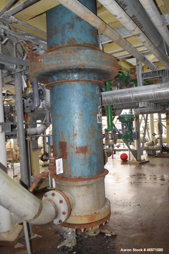 Used Yula 3 Pass Shell & Tube Heat Exchanger, 503 Square Feet, Model WC-3L-168GS, Horizontal. Carbon steel shell rated 108 psi at 40 to 250 degrees F. (93) 1-1/2" diameter x 168" long 304L stainless ...