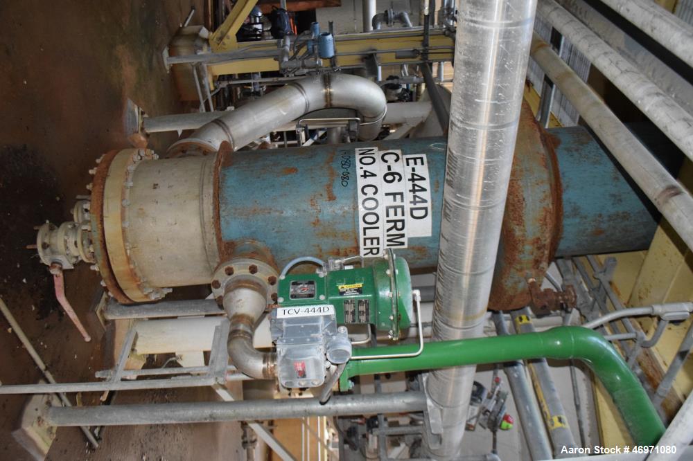 Used Yula 3 Pass Shell & Tube Heat Exchanger, 503 Square Feet, Model WC-3L-168GS, Horizontal. Carbon steel shell rated 108 psi at 40 to 250 degrees F. (93) 1-1/2" diameter x 168" long 304L stainless ...