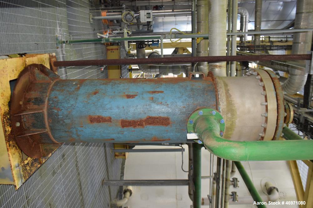 Used Yula 3 Pass Shell & Tube Heat Exchanger, 503 Square Feet, Model WC-3L-168GS, Horizontal. Carbon steel shell rated 108 psi at 40 to 250 degrees F. (93) 1-1/2" diameter x 168" long 304L stainless ...