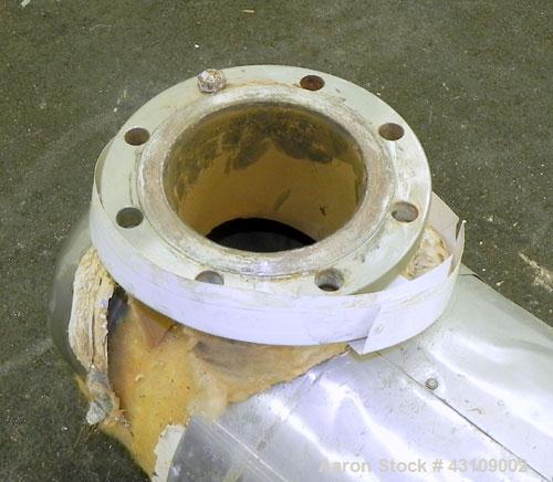 Used Yula Corporation U Tube Heat Exchanger, approximately 156 square feet, horizontal, model WCV-2E-111BS. 304L Stainless steel shell rated 150 psi at 300 degrees F.(42) 3/4’’ diameter x 111" long 3...