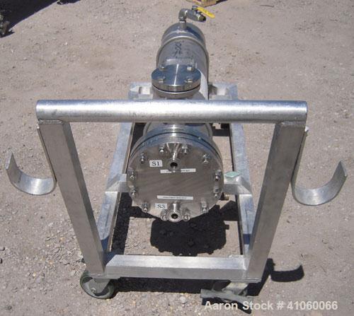 Used- Yula U Tube Heat Exchanger, Approximately 37 Square Feet, Stainless Steel, Horizontal.  Model WCV-6C-39-AAS. 304L Stai...