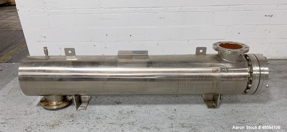 Used Yula Shell and Tube Heat Exchanger, 233 Square Feet, Model WCV-6E-84AAS