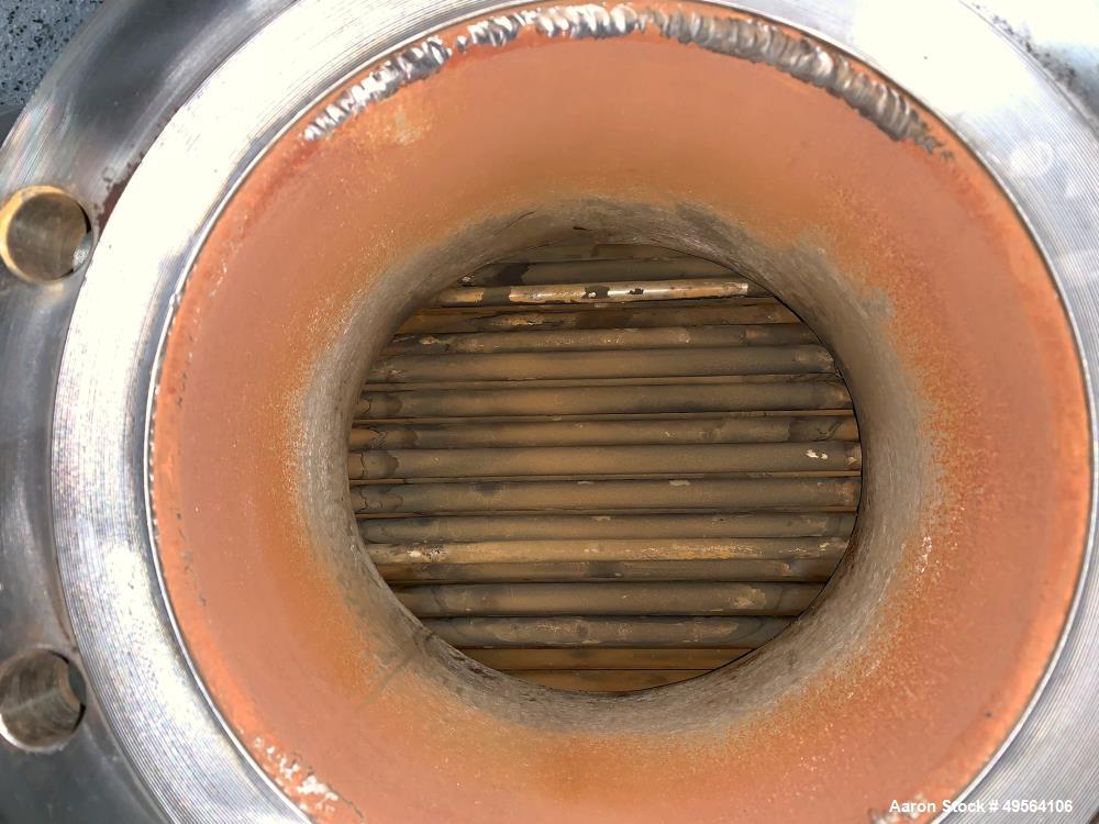 Used Yula Shell and Tube Heat Exchanger, 233 Square Feet, Model WCV-6E-84AAS
