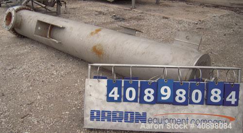 Used Yula U Tube Heat Exchanger, Model WCV-6G-108AAS, 433 Square Feet, 316 L Stainless Steel.  304 L stainless steel shell rated 150 psi at  250 deg.f.. (186) 1/2" diameter x 9' long 316L stainless s...