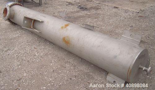 Used Yula U Tube Heat Exchanger, Model WCV-6G-108AAS, 433 Square Feet, 316 L Stainless Steel.  304 L stainless steel shell rated 150 psi at  250 deg.f.. (186) 1/2" diameter x 9' long 316L stainless s...