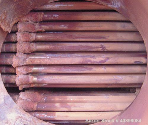 Used Yula U Tube Heat Exchanger, Model WCV-6G-108AAS, 433 Square Feet, 316 L Stainless Steel.  304 L stainless steel shell rated 150 psi at  250 deg.f.. (186) 1/2" diameter x 9' long 316L stainless s...